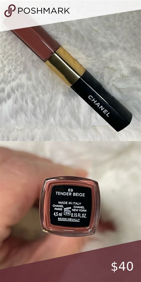 chanel glass case lipstick|Chanel tender beige lipstick.